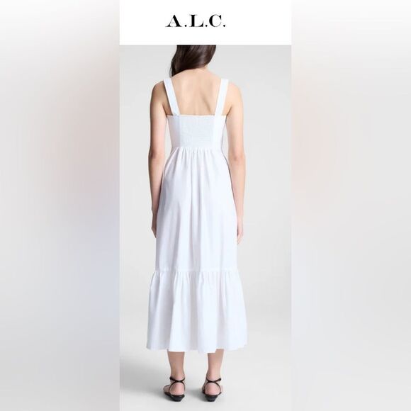 Nwt A.L.C. Lilah II Cotton Midi Dress - Picture 2 of 9